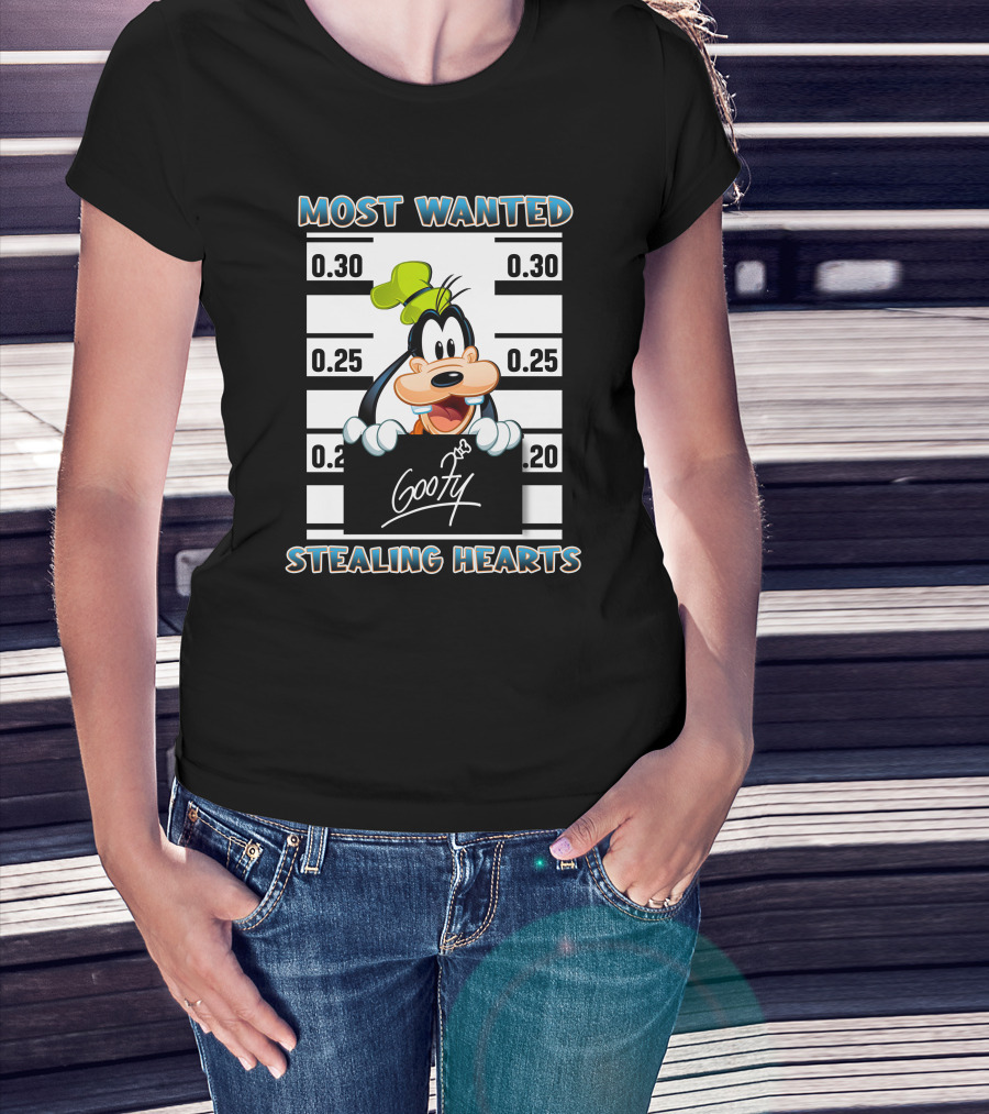 Most Wanted Goofy Stealing Hearts T-Shirt