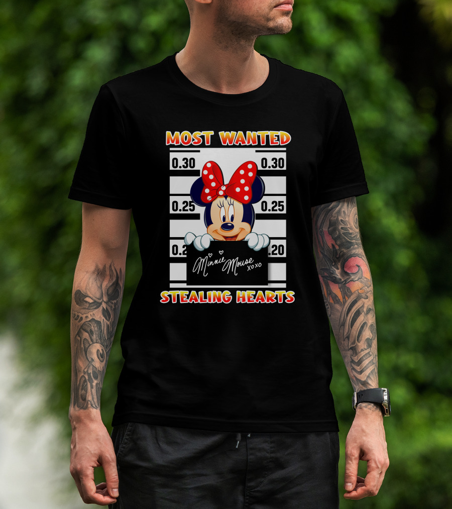 Most Wanted Minnie Mouse Stealing Hearts T-Shirt