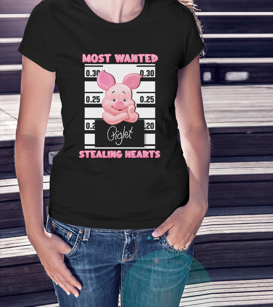 Most Wanted Piglet Stealing Hearts T-Shirt
