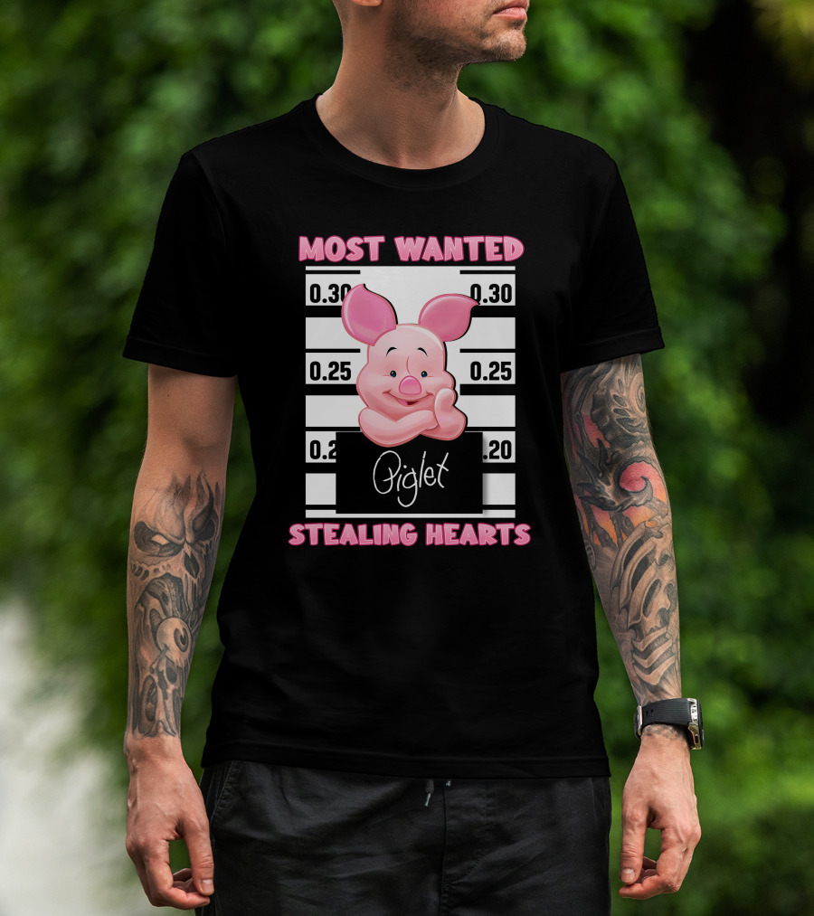 Most Wanted Piglet Stealing Hearts T-Shirt