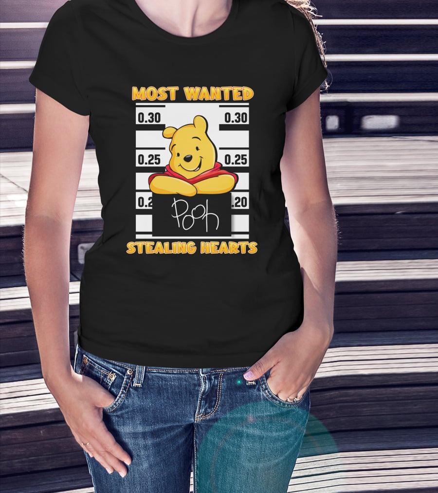 Most Wanted Pooh Stealing Hearts T-Shirt