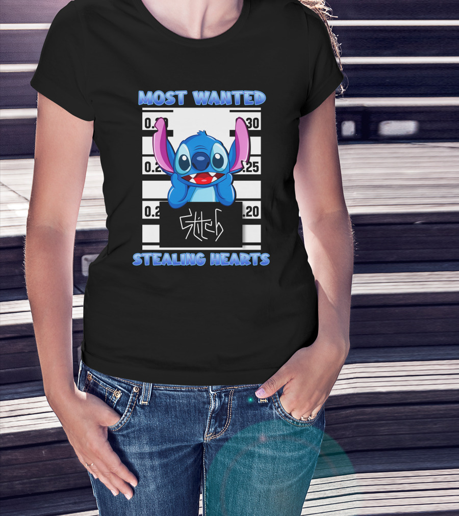 Most Wanted Stitch Stealing Hearts T-Shirt