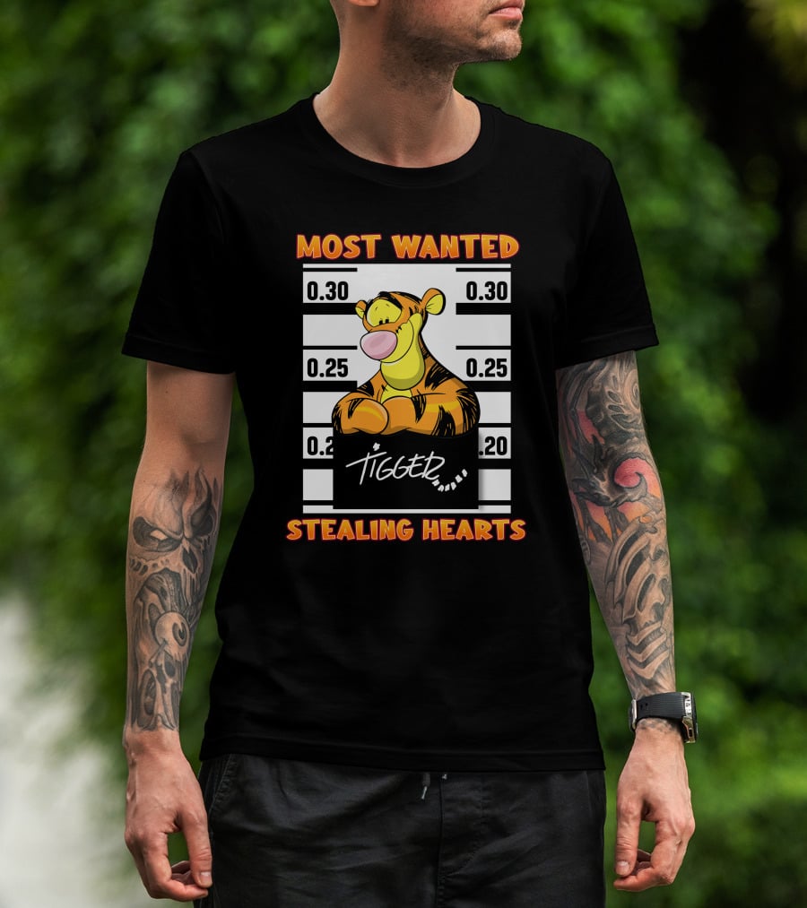 Most Wanted Tigger Stealing Hearts T-Shirt