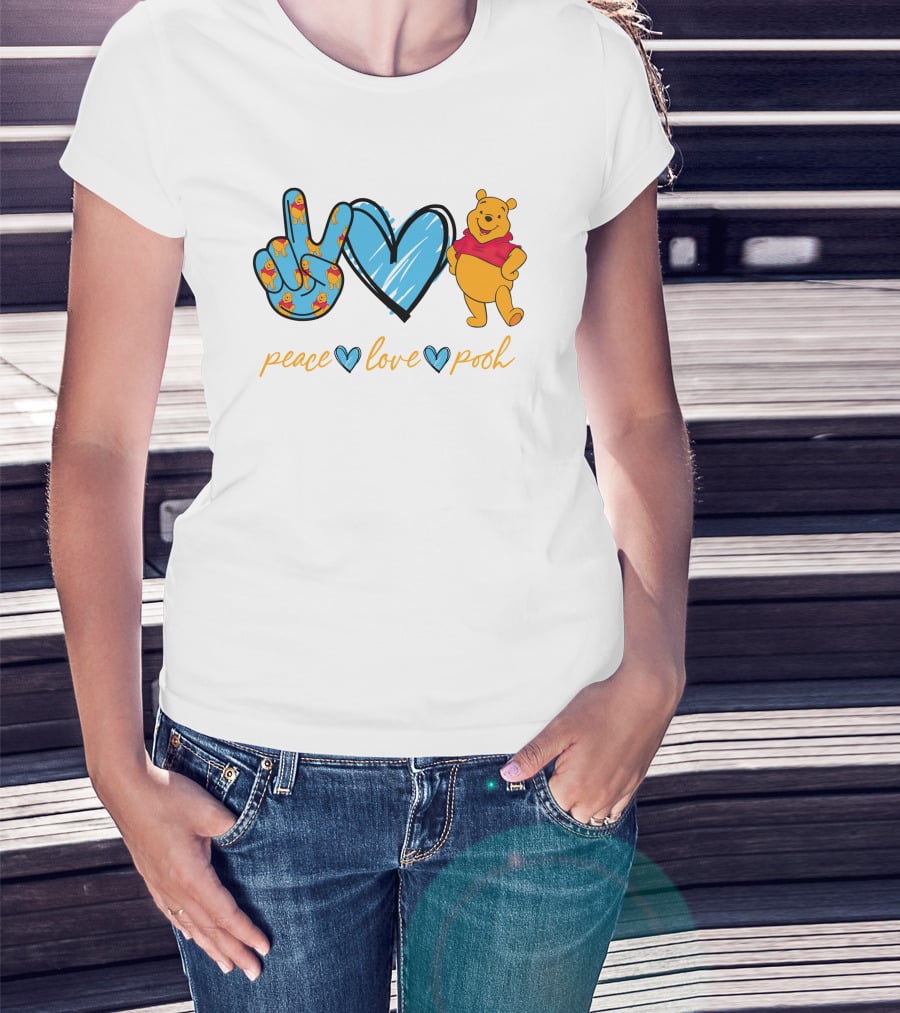 Peace Love Pooh T-Shirt