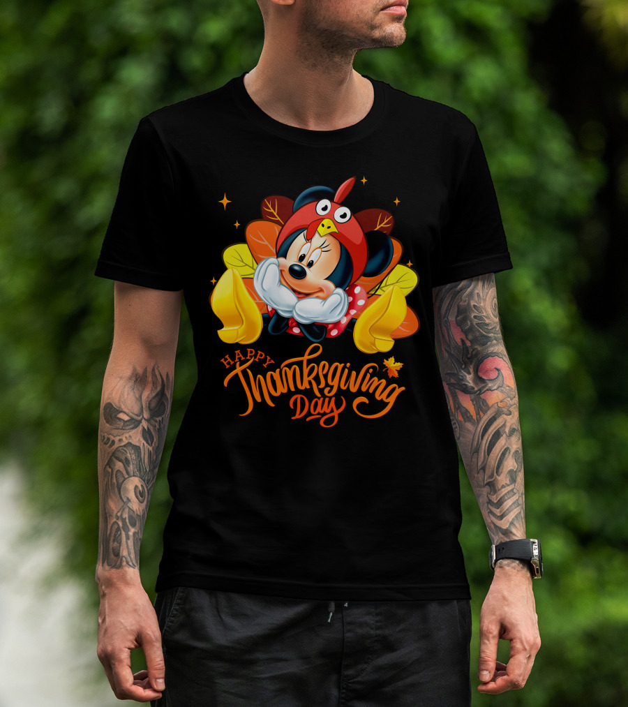 Minnie Happy Thanksgiving Day Turkey Costume T-Shirt
