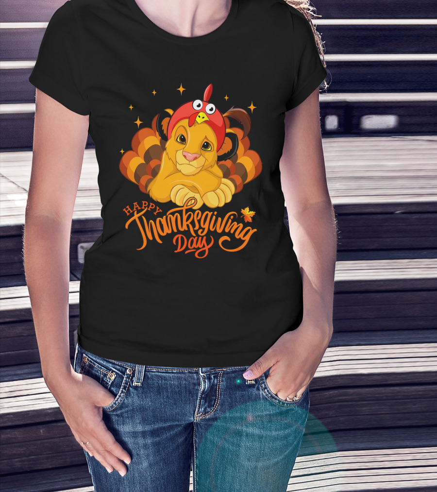 Simba Happy Thanksgiving Day T-Shirt