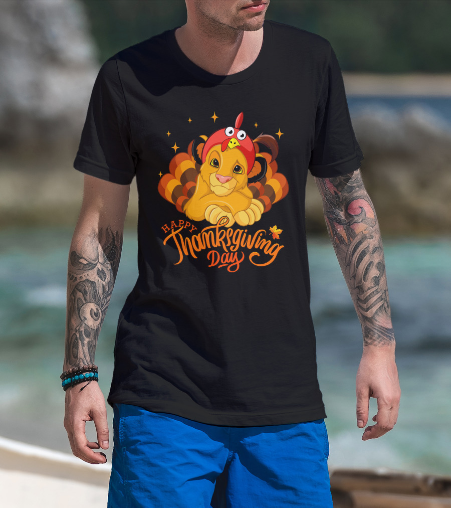 Simba Happy Thanksgiving Day T-Shirt