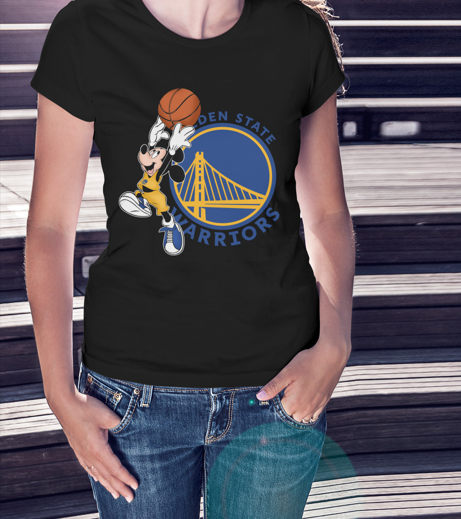 Mickey Golden State Warriors Basketball T-Shirt