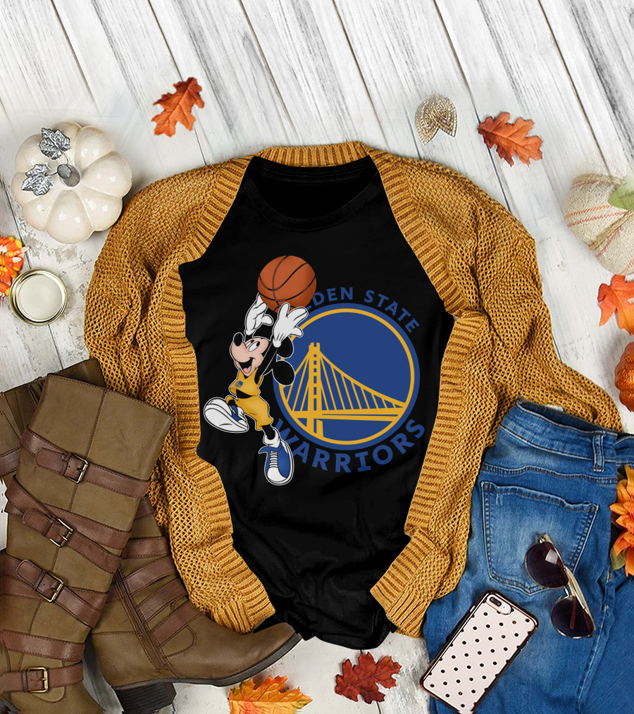Mickey Golden State Warriors Basketball T-Shirt