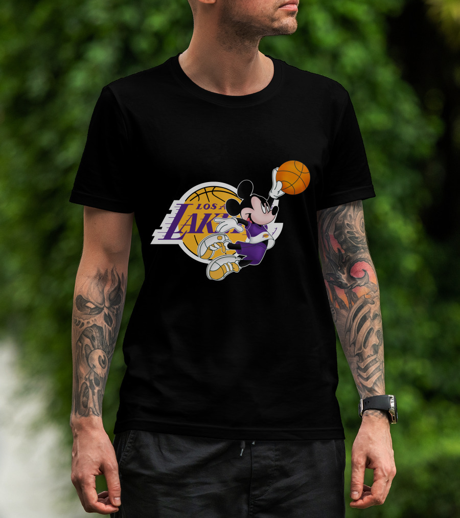 Mickey Los Angeles Lakers Basketball T-Shirt