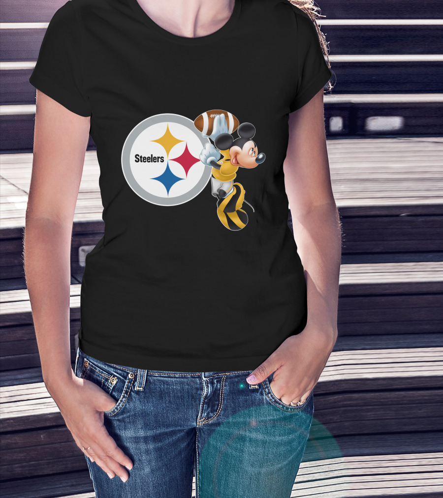 Steelers Mickey Ps Football Fan T-Shirt