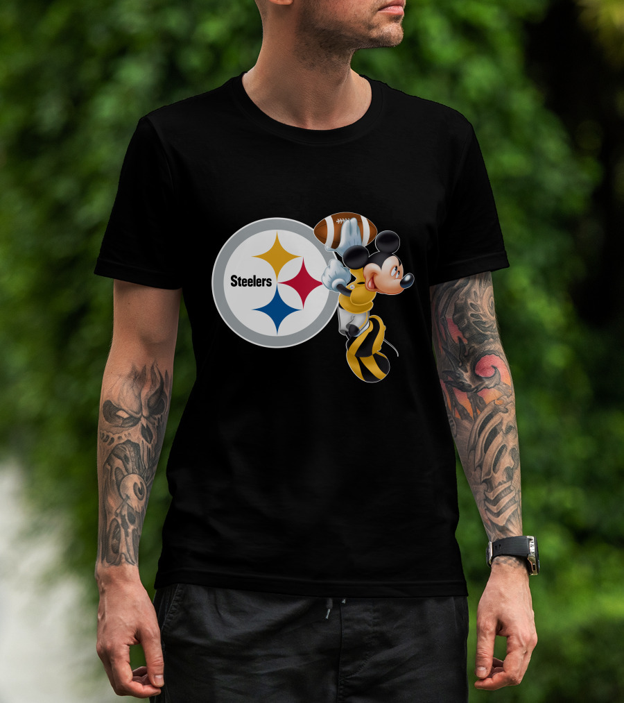 Steelers Mickey Ps Football Fan T-Shirt