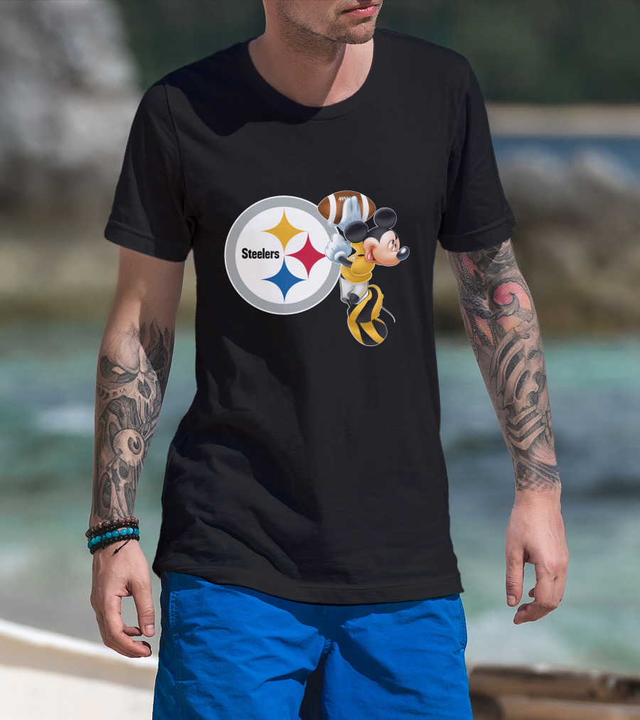 Steelers Mickey Ps Football Fan T-Shirt