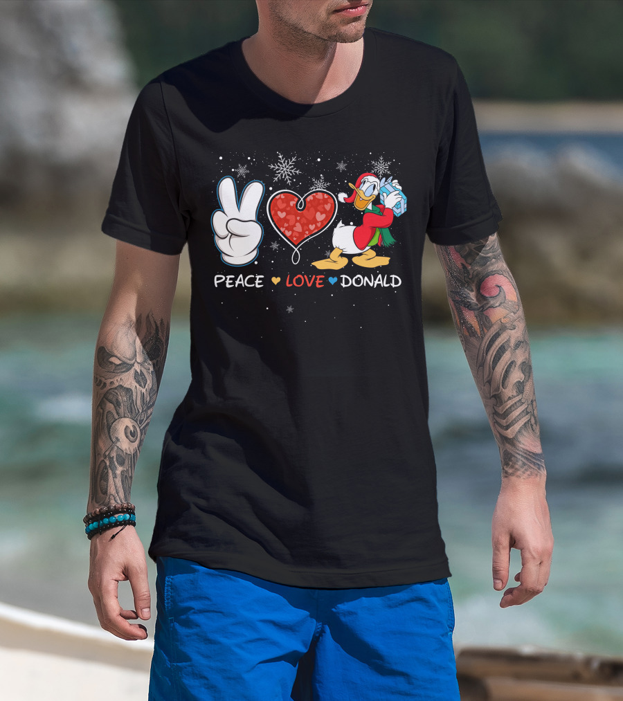 Peace Love Donald T-Shirt
