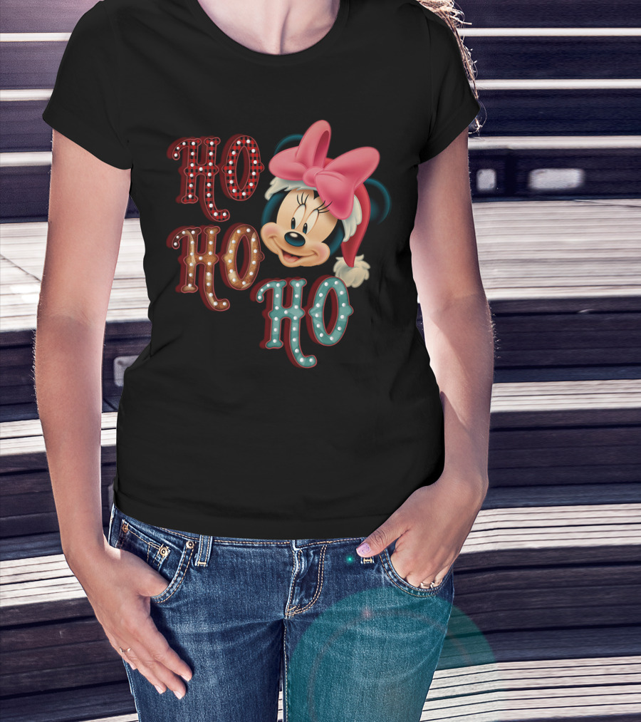 Minnie Mouse Christmas Ho Ho Ho T-Shirt