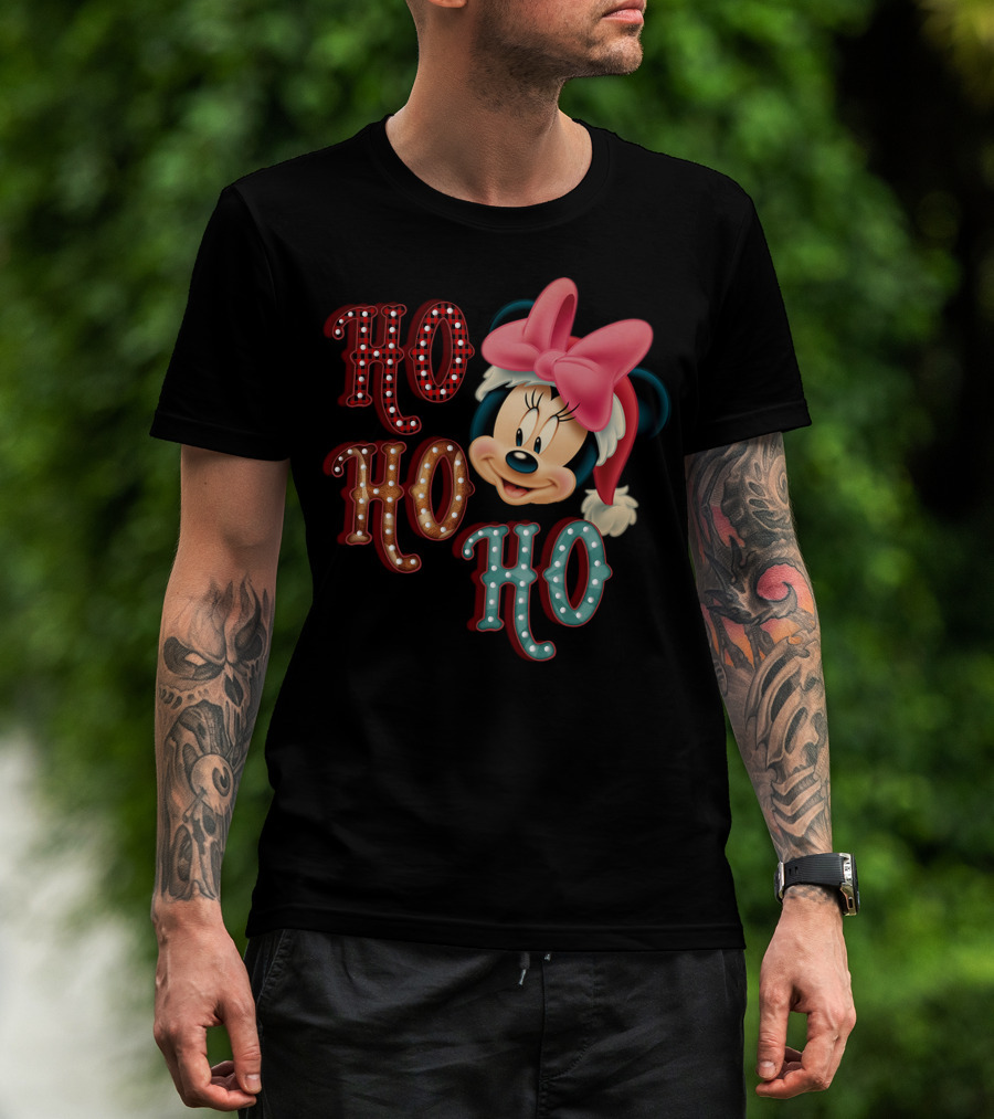 Minnie Mouse Christmas Ho Ho Ho T-Shirt
