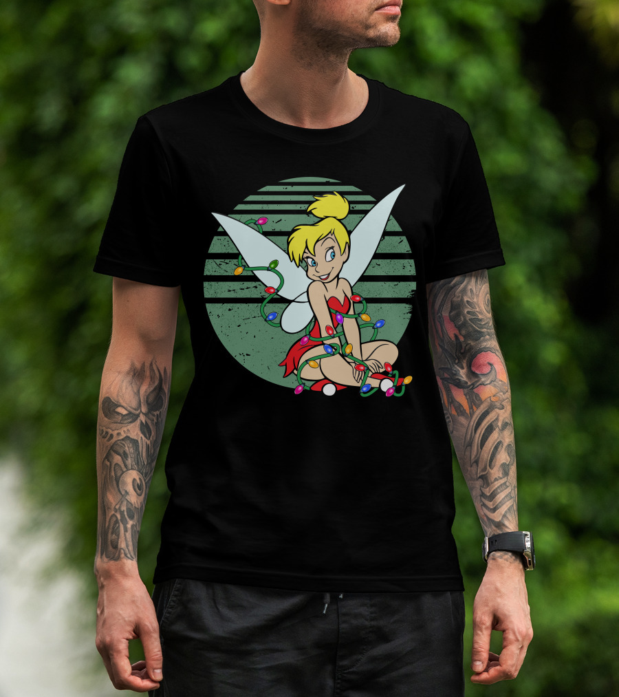 Tinkerbell Christmas Lights Fairy Wings Magic T-Shirt