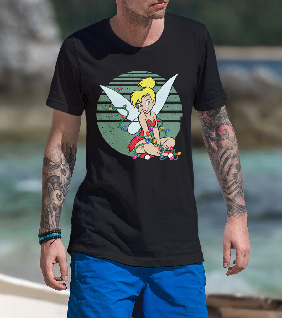 Tinkerbell Christmas Lights Fairy Wings Magic T-Shirt