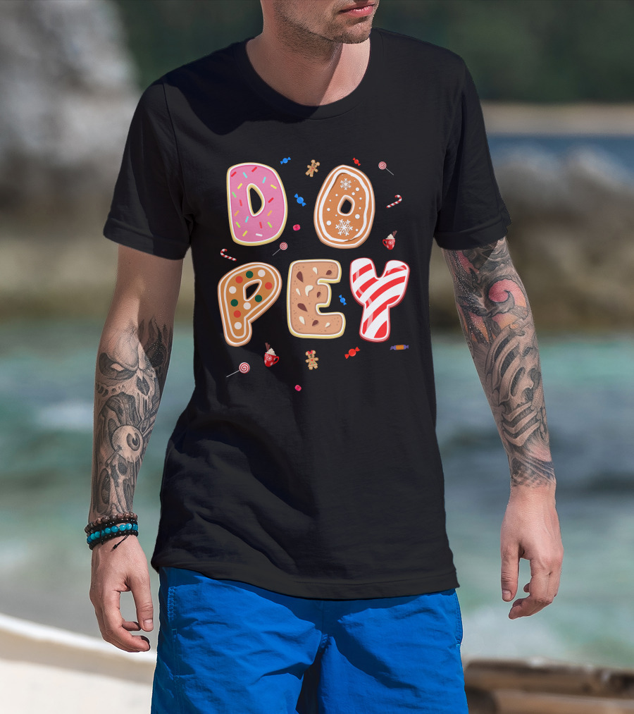 Dopey Candy Cane Gingerbread Cookie Sprinkle Sweets T-Shirt