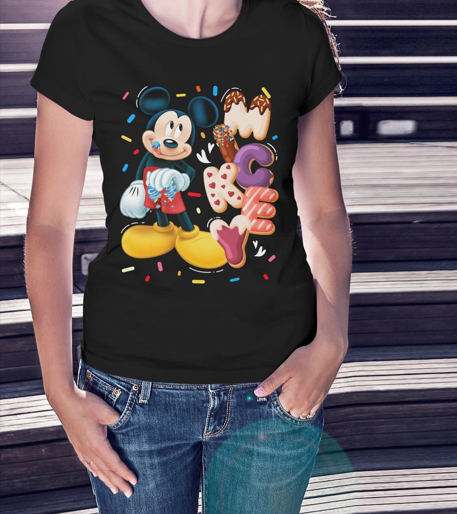 Mickey Mouse Donut Sprinkles T-Shirt