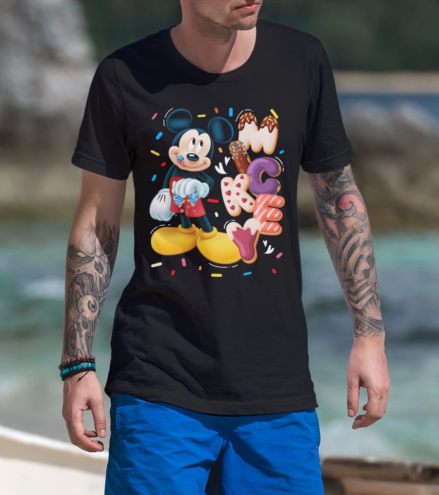Mickey Mouse Donut Sprinkles T-Shirt