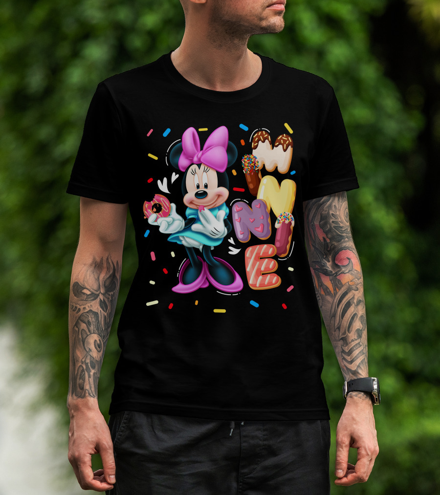Minnie Donut And Sprinkles Theme T-Shirt