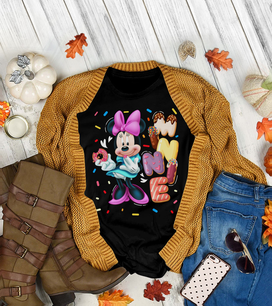 Minnie Donut And Sprinkles Theme T-Shirt