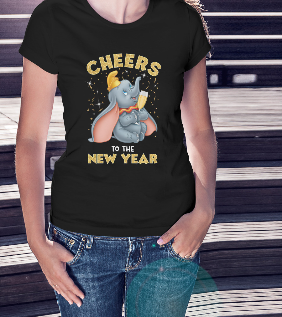 Cheers To The New Year Elephant Champagne Celebration T-Shirt