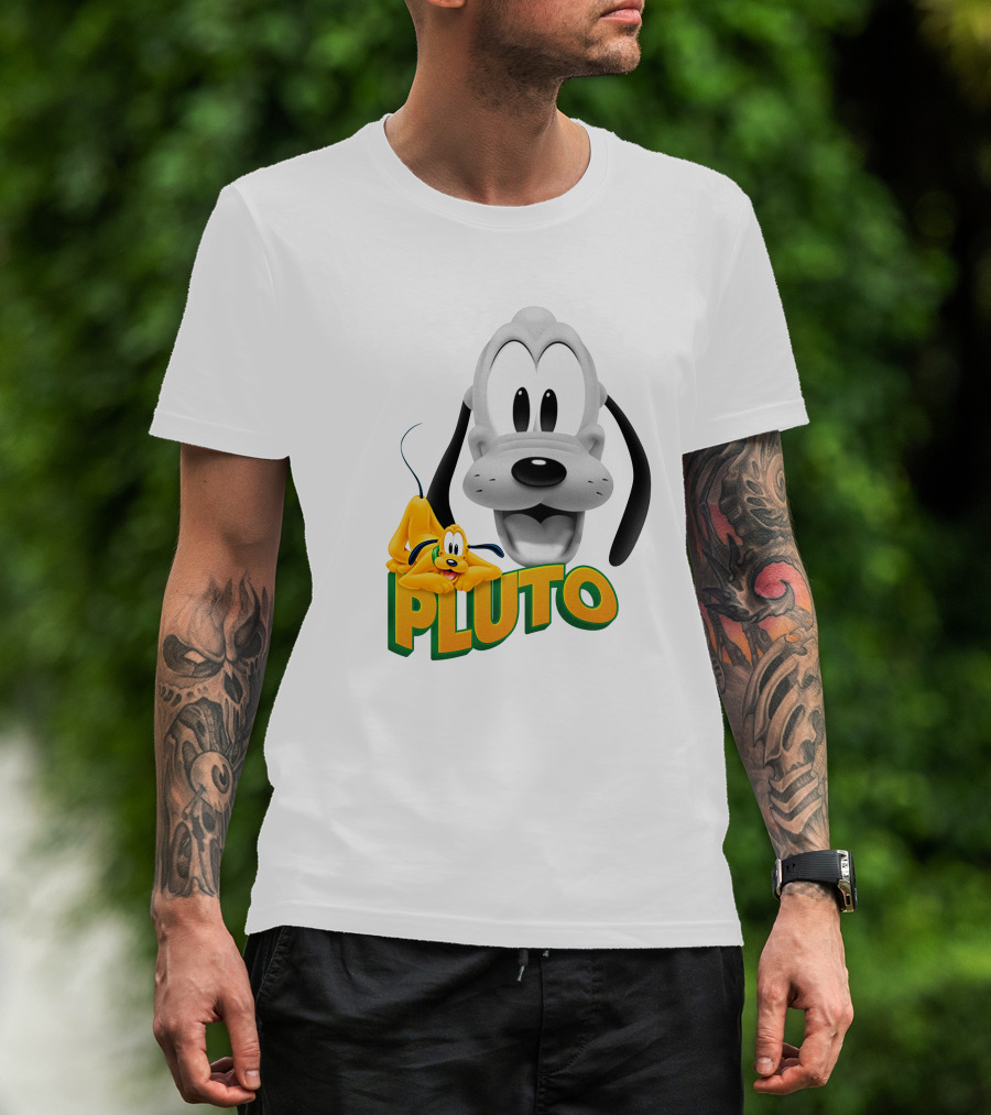 Pluto Cartoon Dog Disney Animation Character T-Shirt