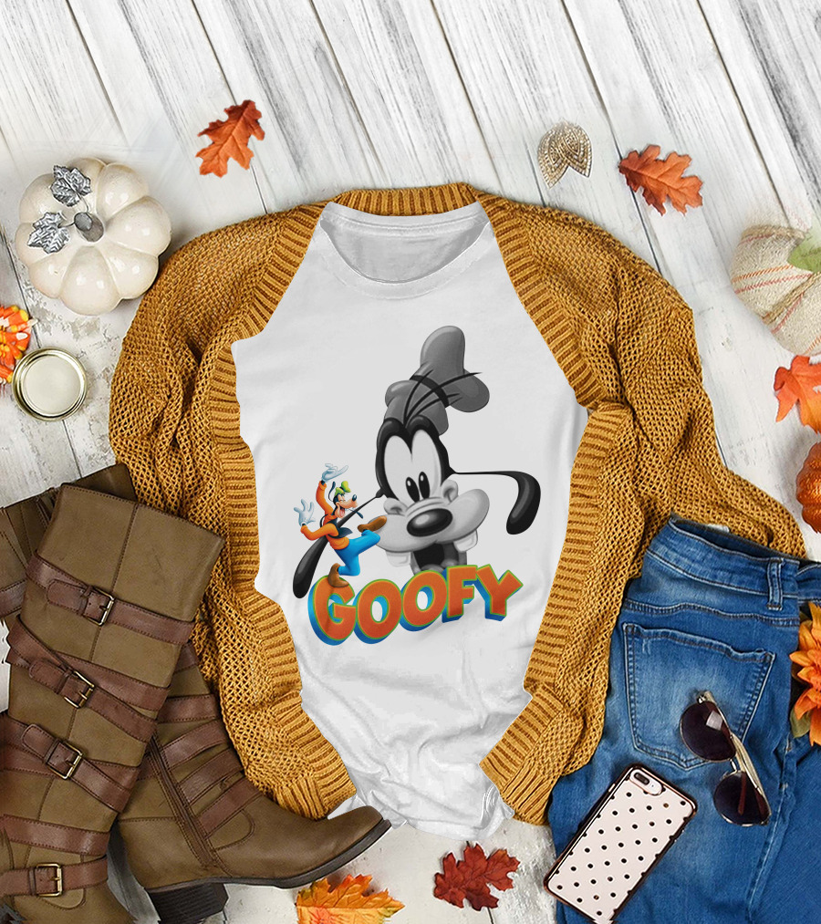Goofy Disney Character With Classic Animation Style T-Shirt