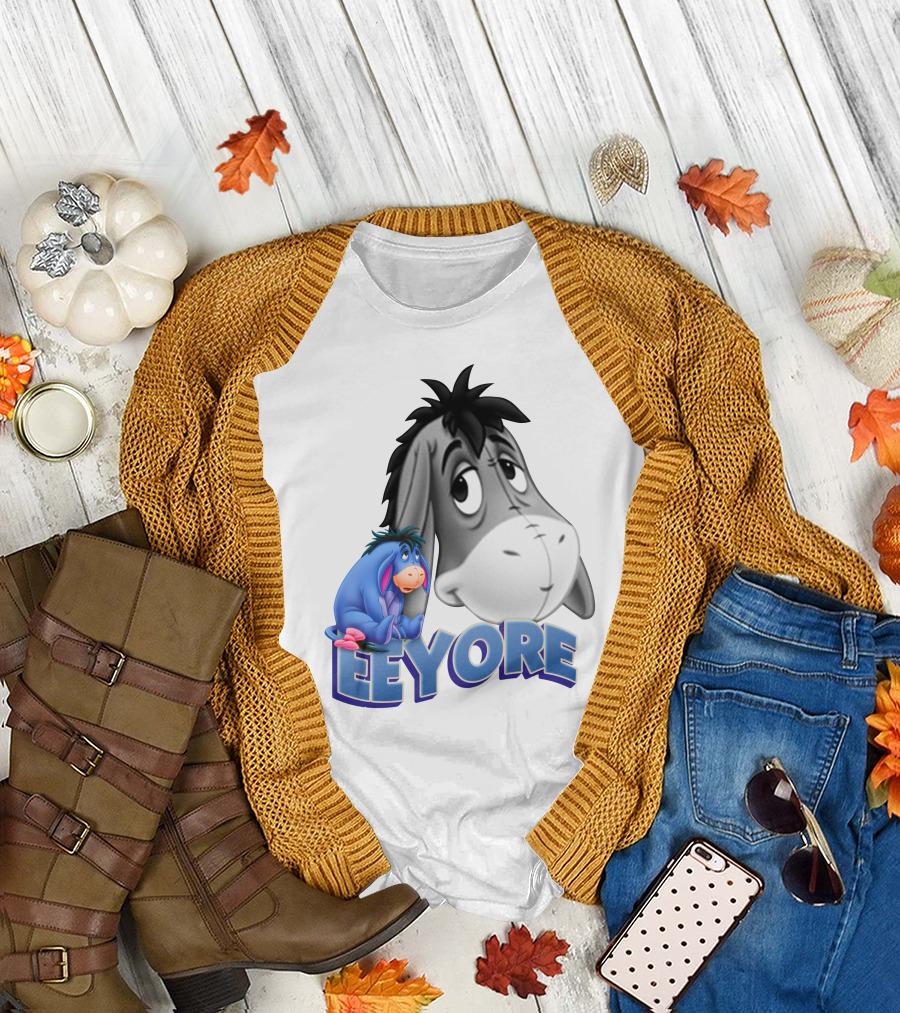 Eeyore Blue And Gray Character Disney T-Shirt