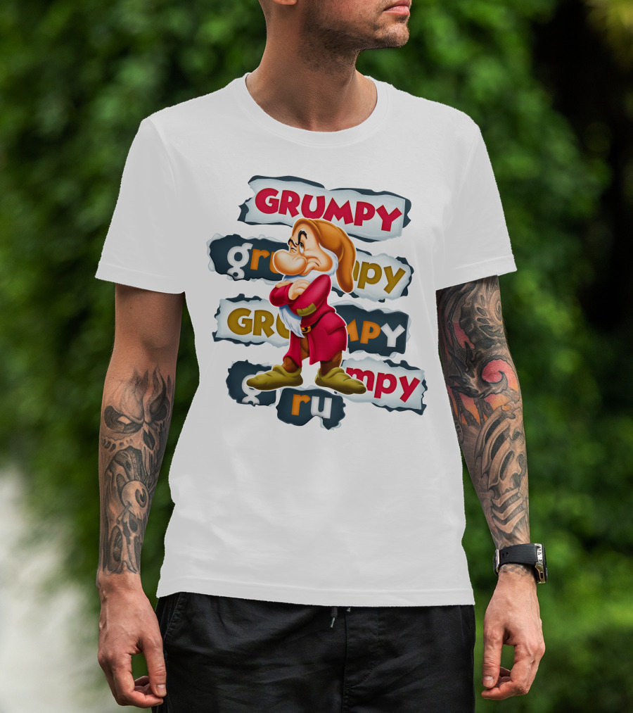 Grumpy Snow White Seven Dwarfs Character Alignment T-Shirt