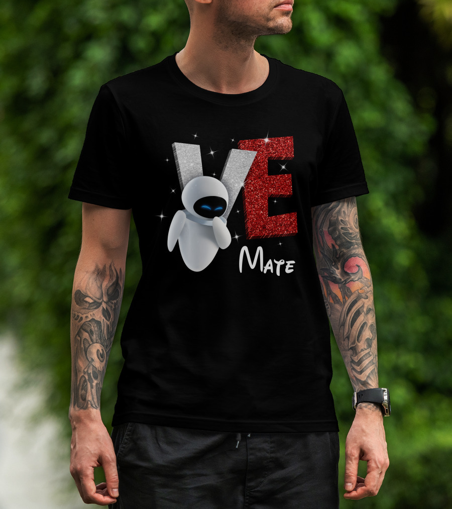 Eve Mate Wall-E Sparkling Letters With Effect T-Shirt