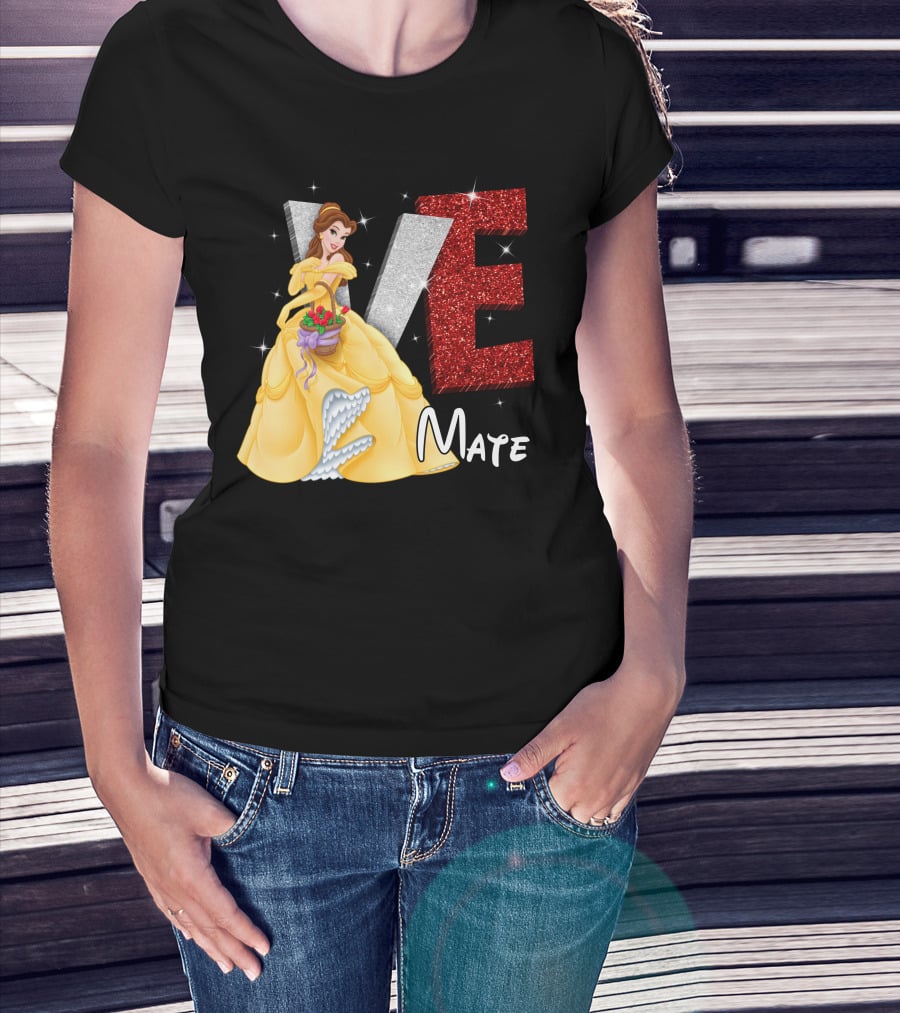 Belle Love Mate Sparkling Princess Theme T-Shirt