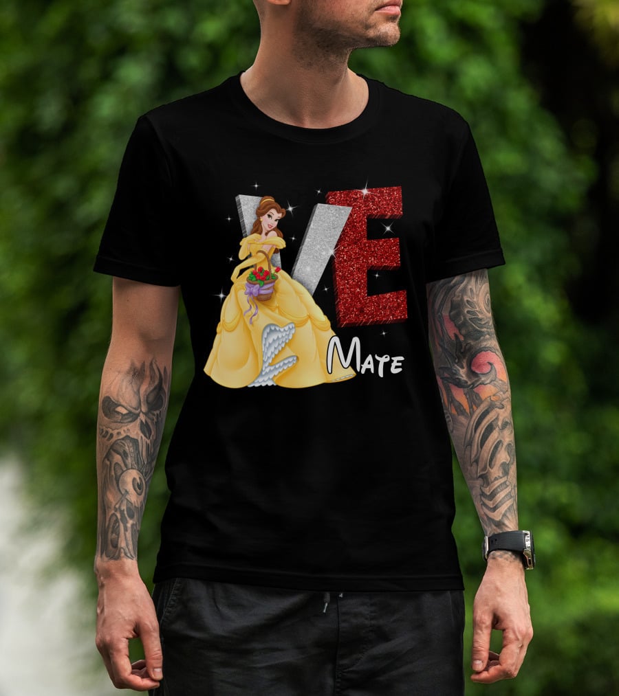 Belle Love Mate Sparkling Princess Theme T-Shirt