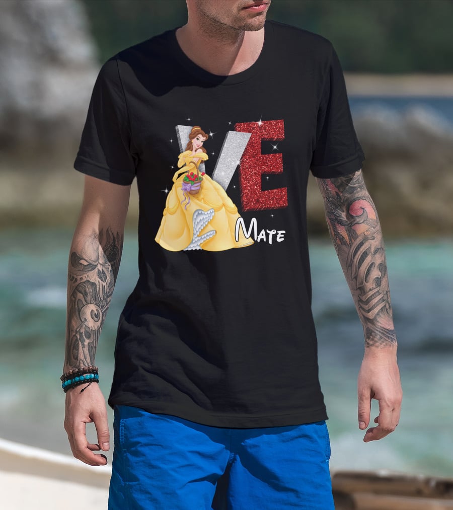 Belle Love Mate Sparkling Princess Theme T-Shirt