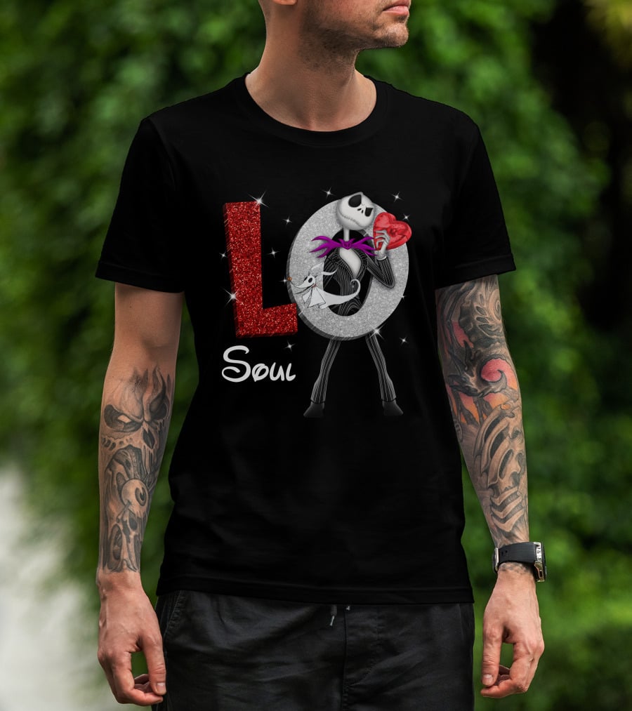 Soul Love Jack Skellington Zero Heart T-Shirt