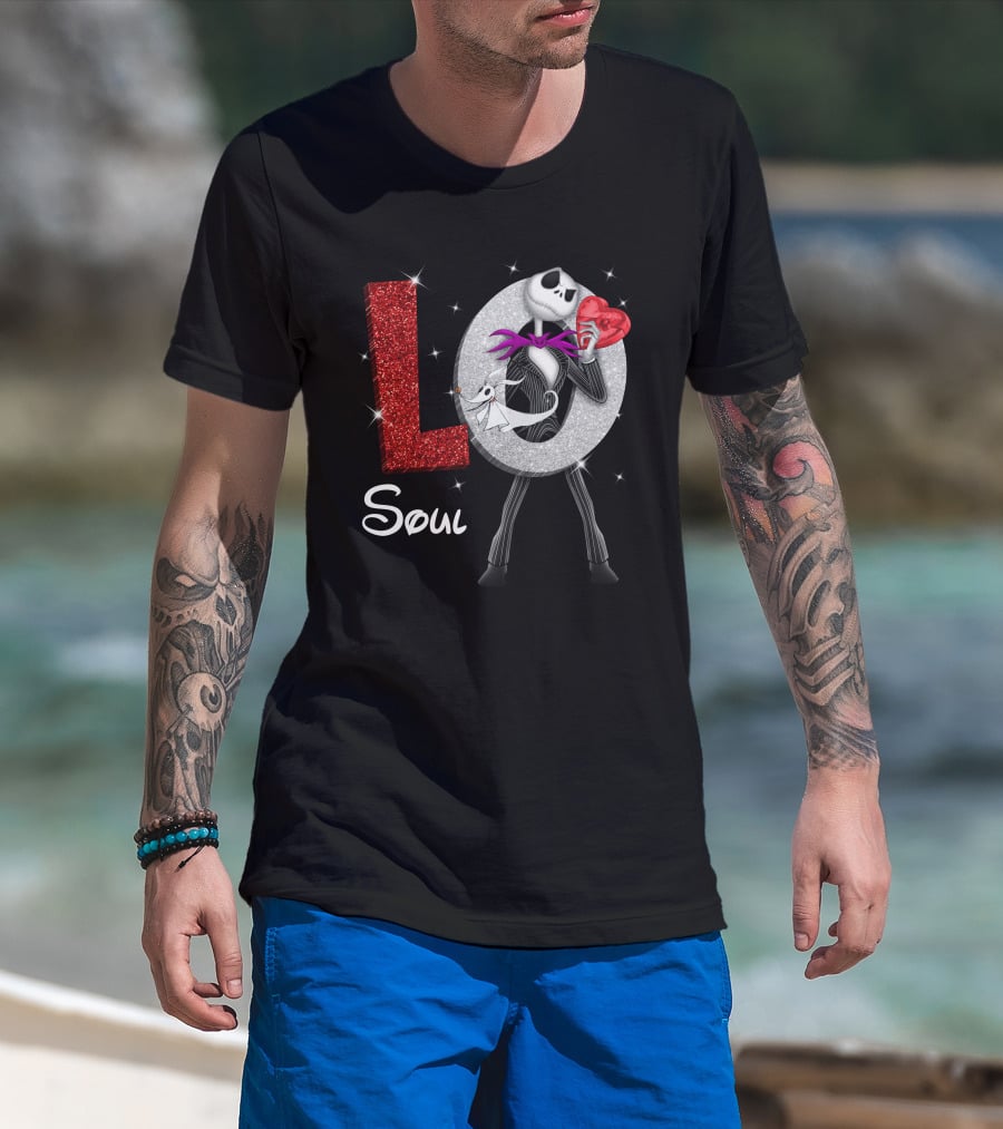 Soul Love Jack Skellington Zero Heart T-Shirt