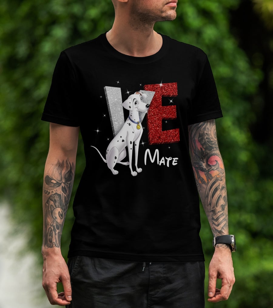 Perdita Love Mate Dalmatian Sparkle T-Shirt