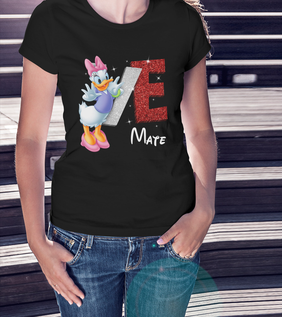 Daisy Duck Love Mate Sparkling Style T-Shirt