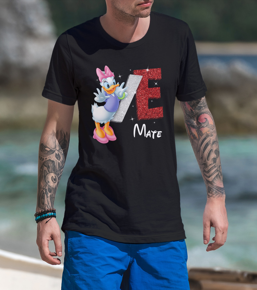 Daisy Duck Love Mate Sparkling Style T-Shirt