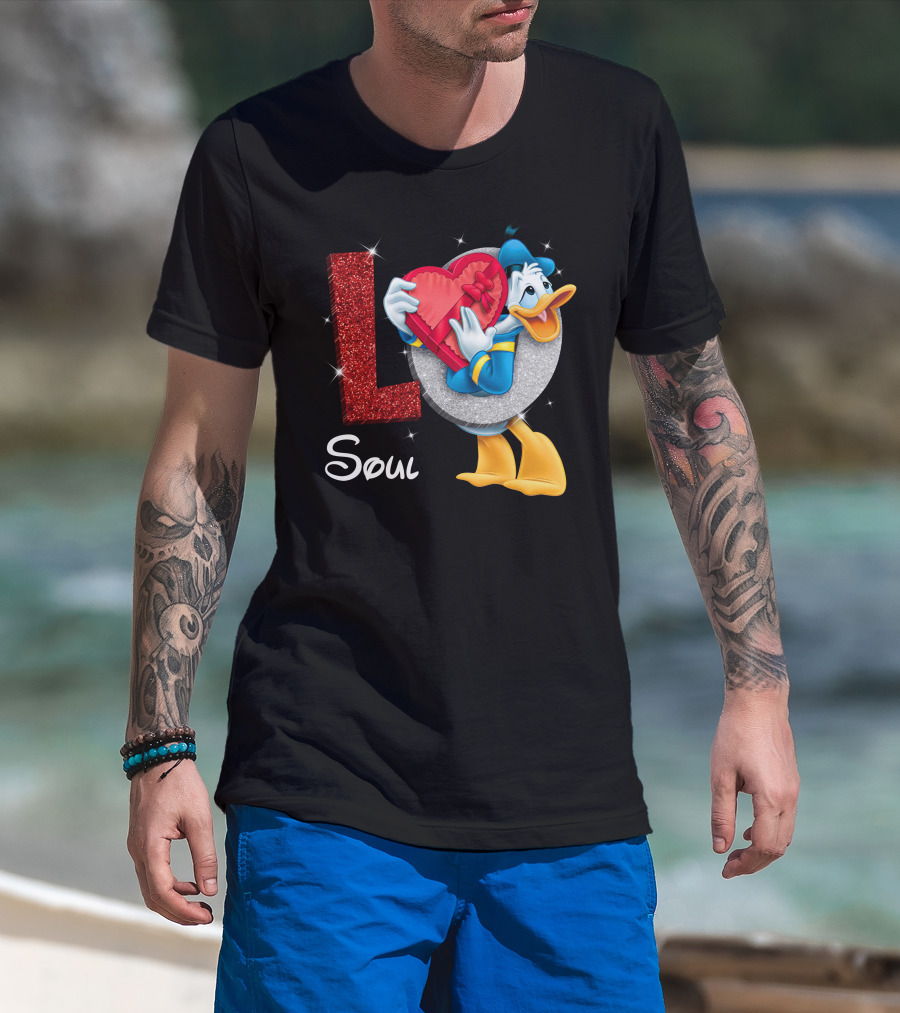 Donald Soul Red Heart L T-Shirt