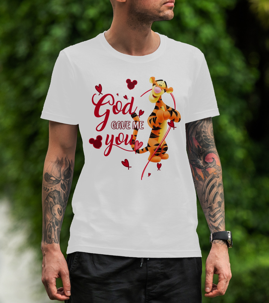 God Gave Me You Tigger Hearts Disney T-Shirt