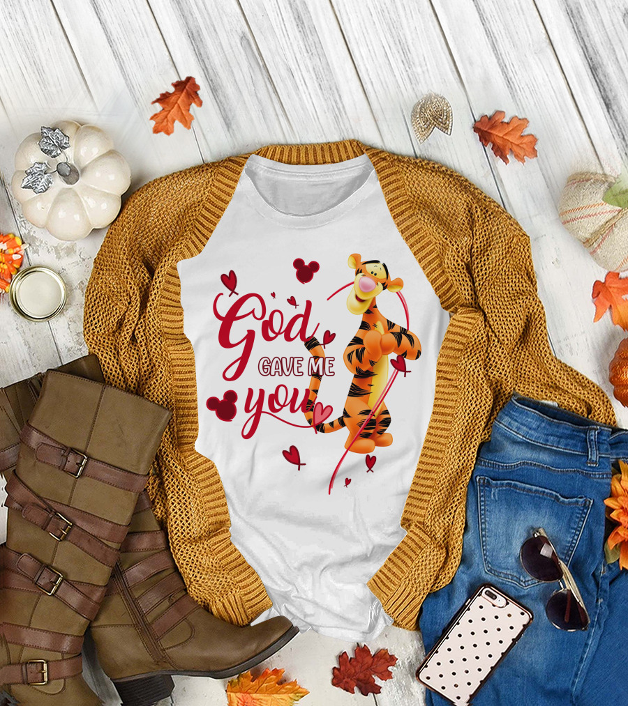 God Gave Me You Tigger Hearts Disney T-Shirt