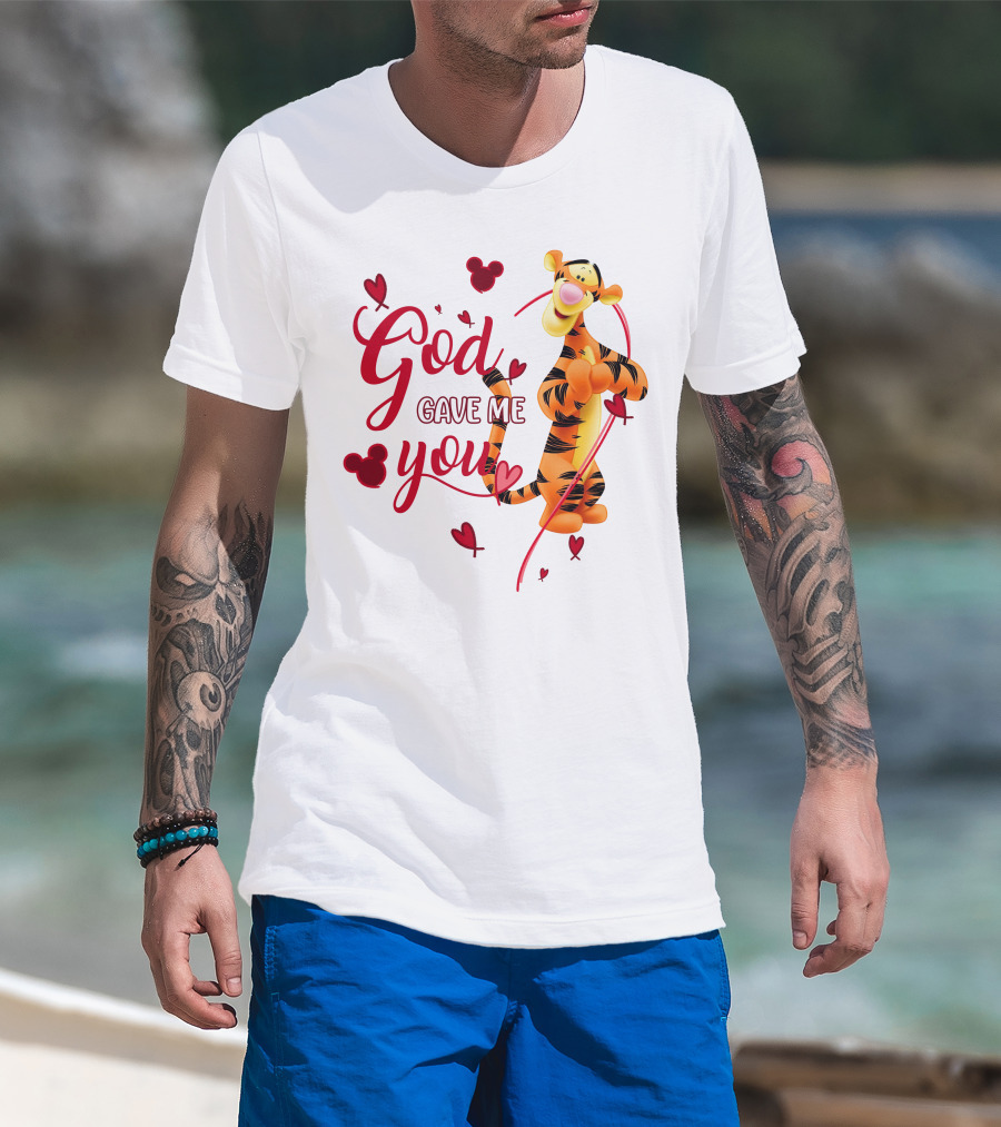 God Gave Me You Tigger Hearts Disney T-Shirt