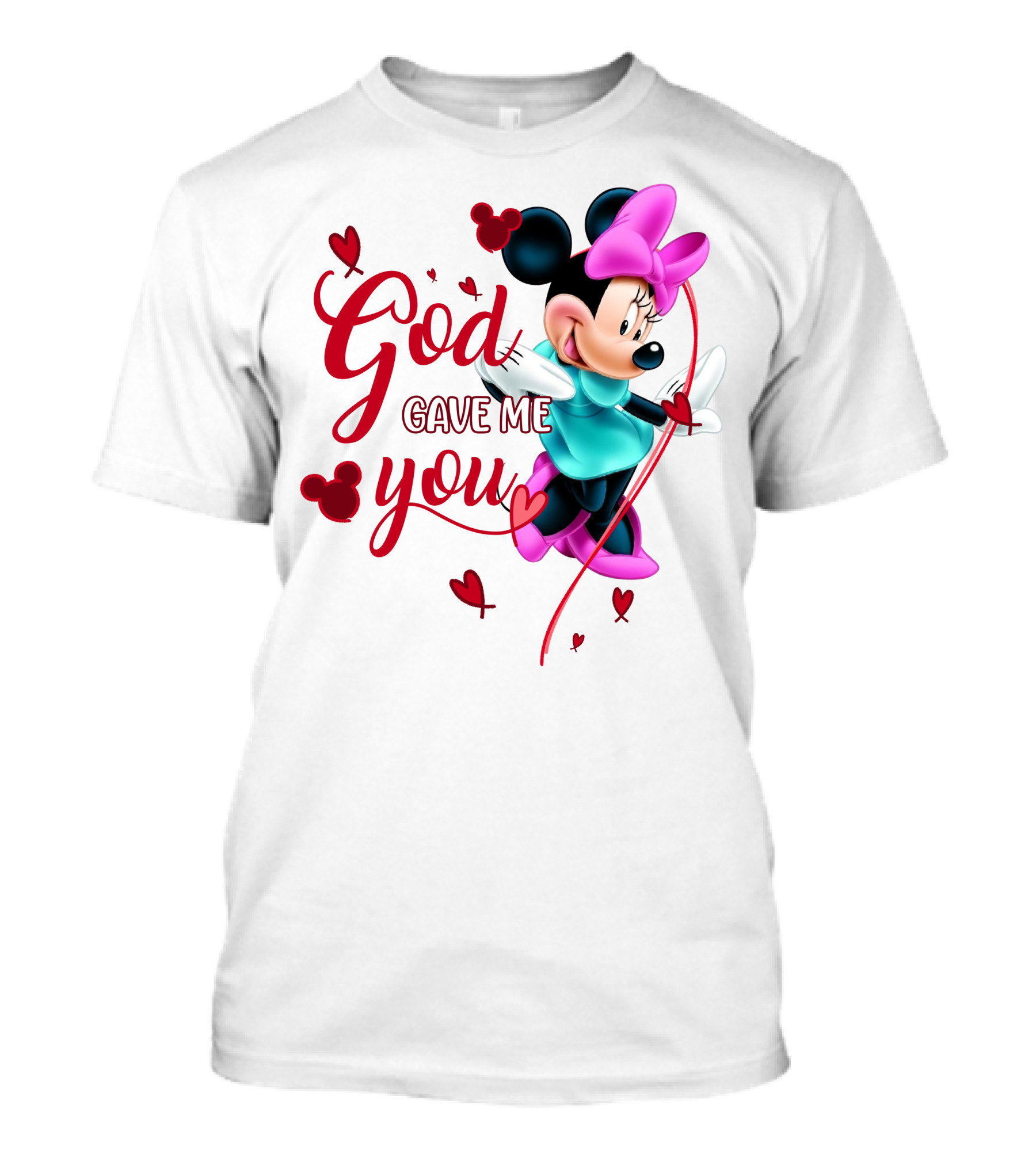 Minnie God Gave Me You Hearts And Bows T-Shirt