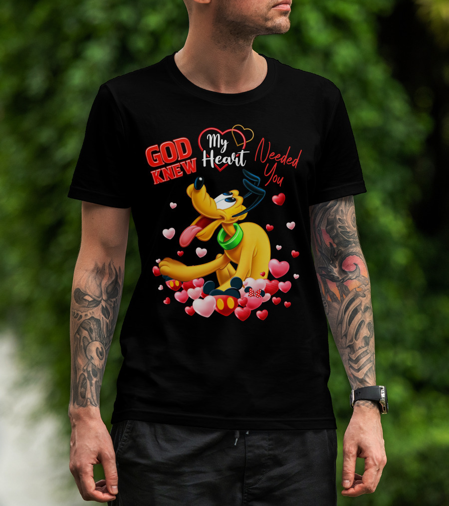 God Knew My Heart Needed You Pluto Hearts T-Shirt