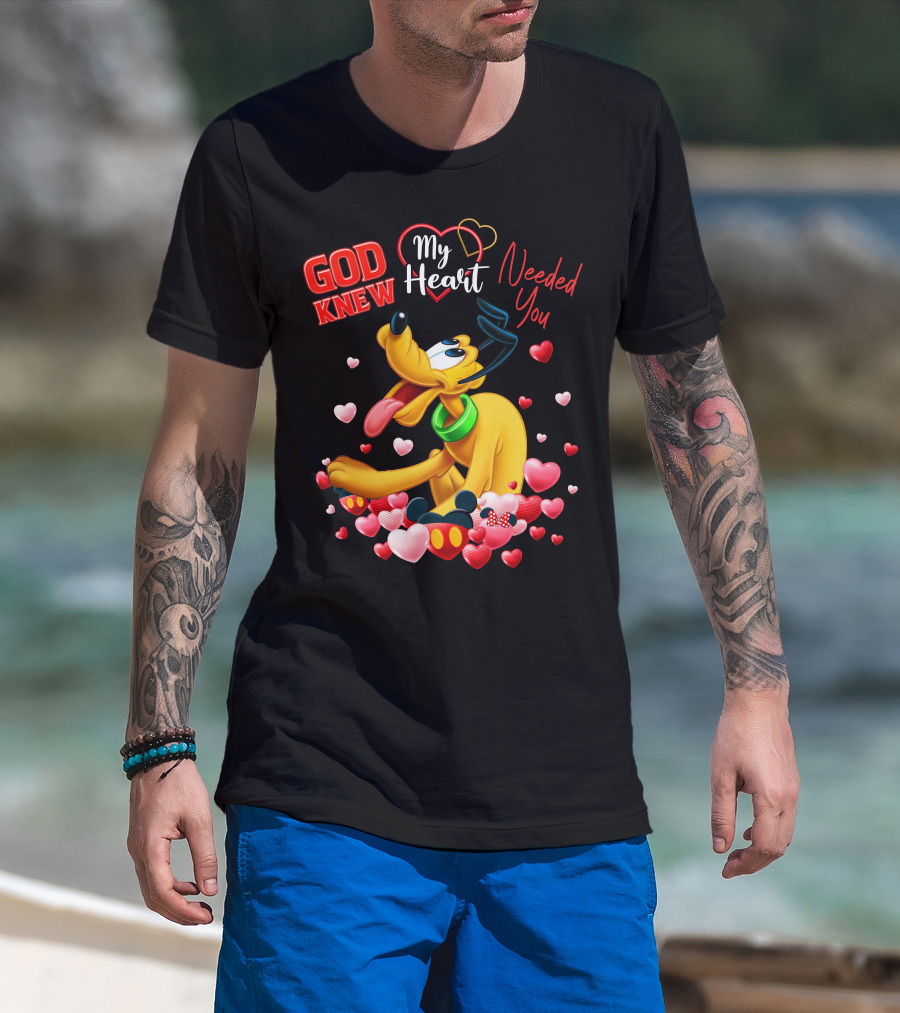 God Knew My Heart Needed You Pluto Hearts T-Shirt