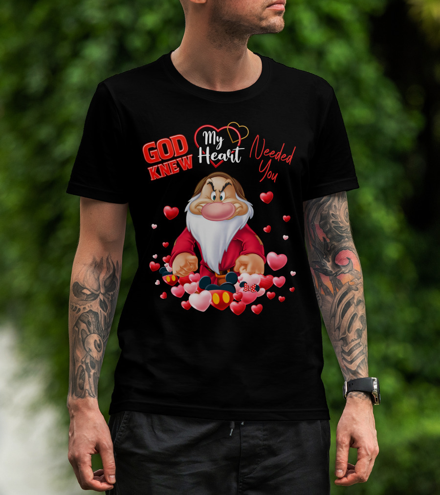 God Knew My Heart Needed You Grumpy Hearts Disney T-Shirt