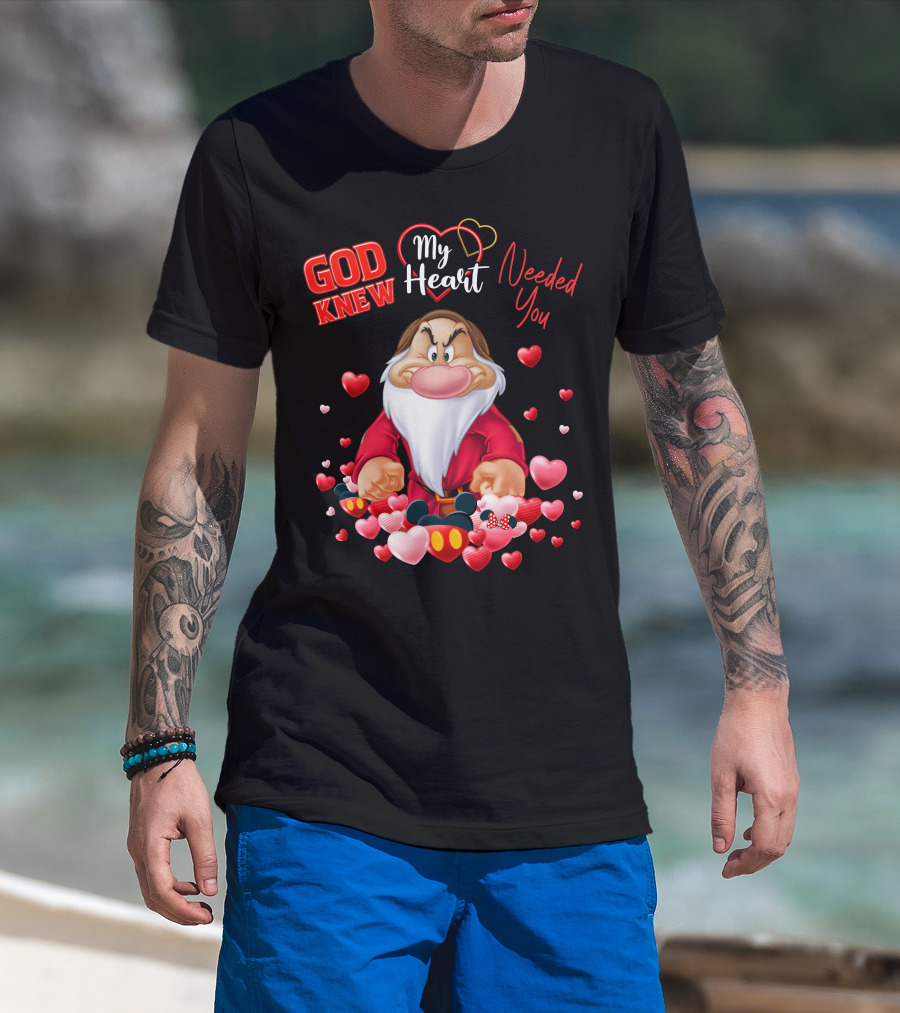God Knew My Heart Needed You Grumpy Hearts Disney T-Shirt